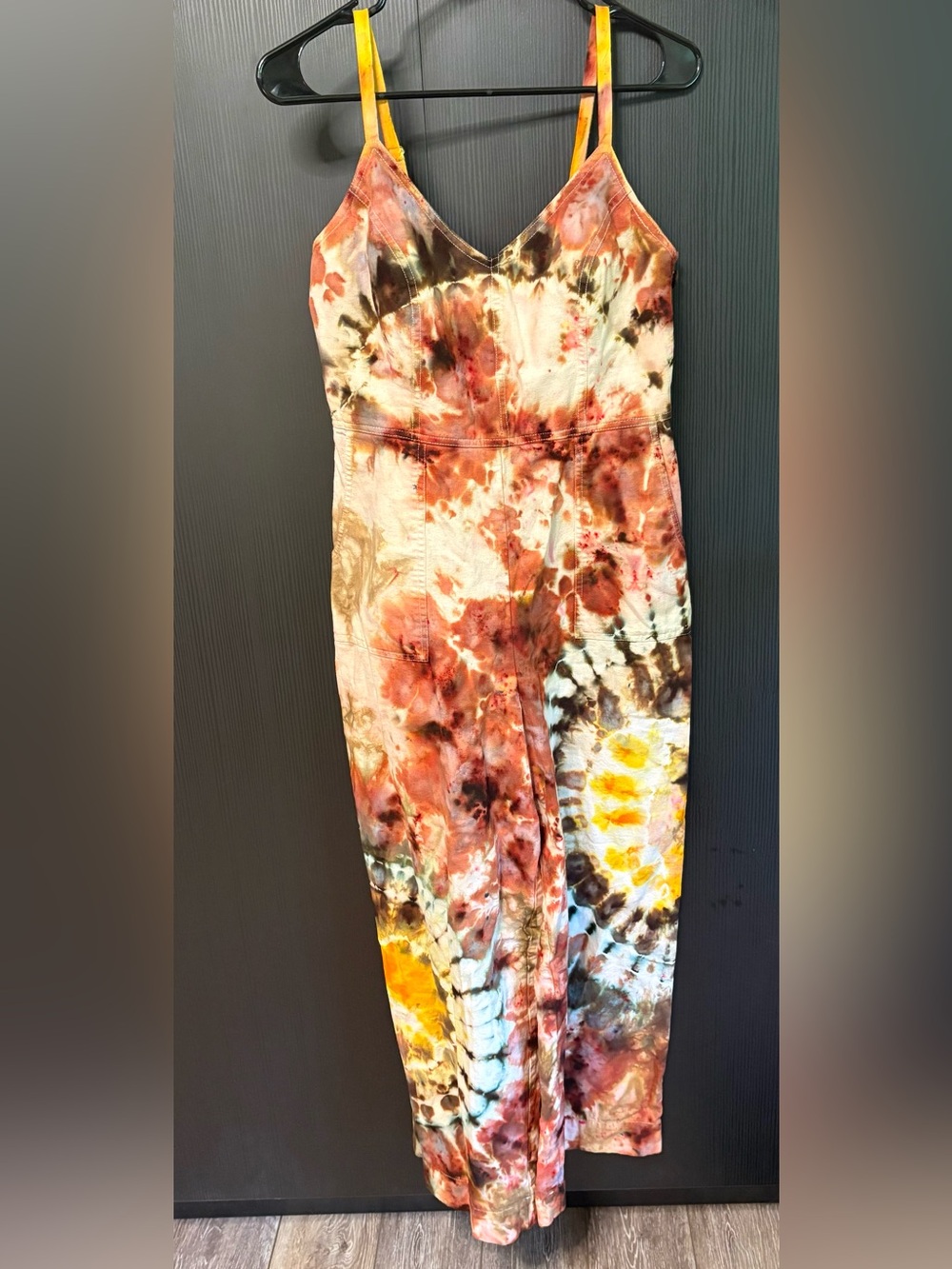 Hand dyed structured bodice Jumpsuit - Picture 6 of 11